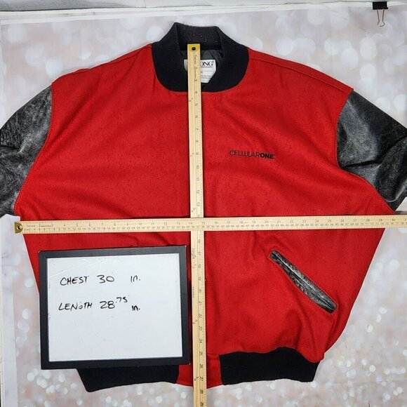 Vintage DeLong Cellular One Varsity Jacket, Men's 2XL - Picture 7 of 11